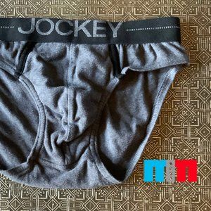 LOWRISE GREY JOCKEY BRIEFS (SMALL)
